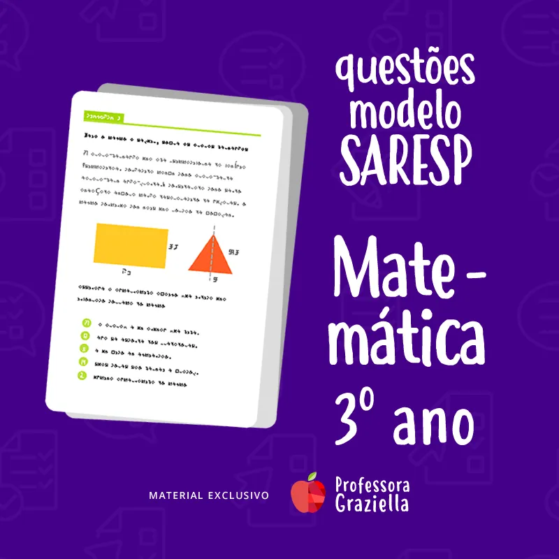 questoes tipo saresp matematica 3o ano