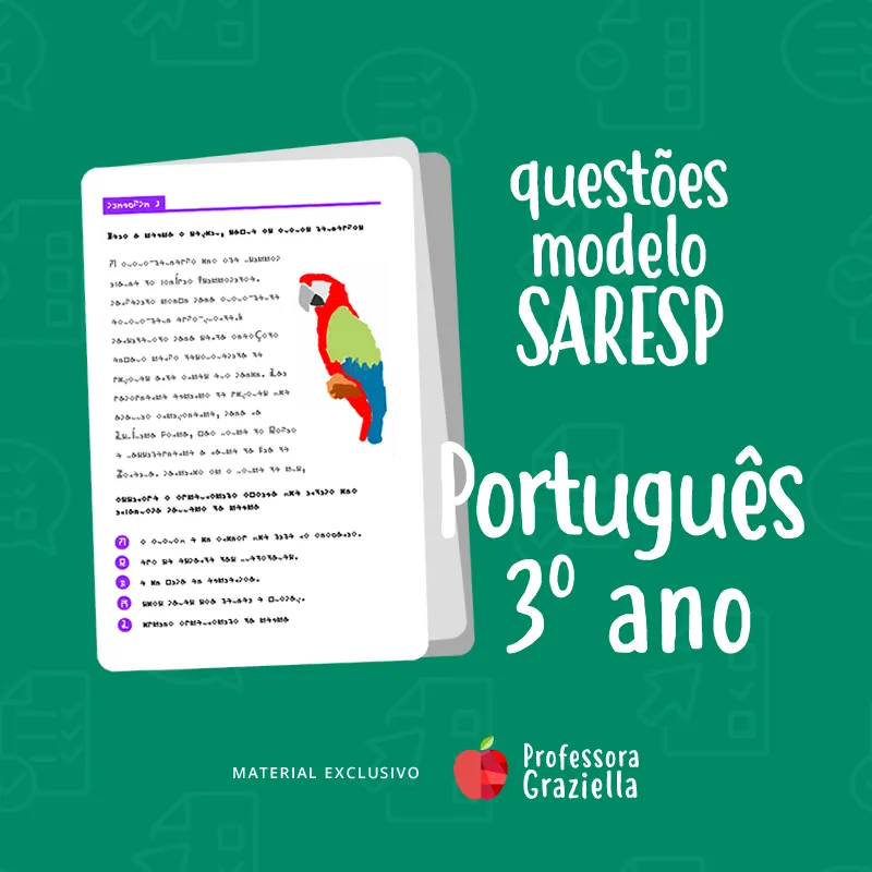 questoes tipo saresp portugues 3o ano